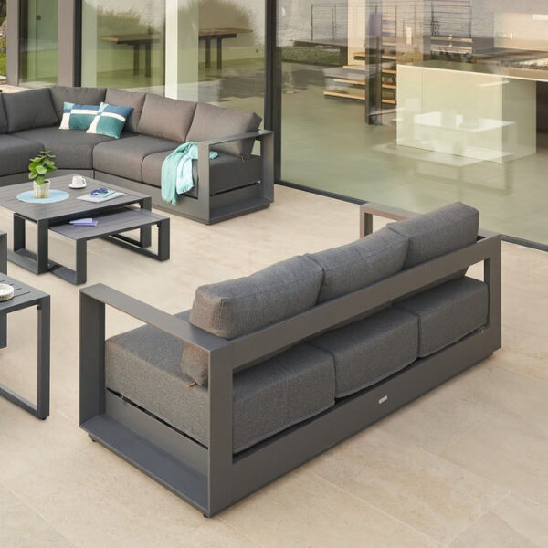 Canapé de jardin ALLURE Graphite & Gris zebrano – Image 5
