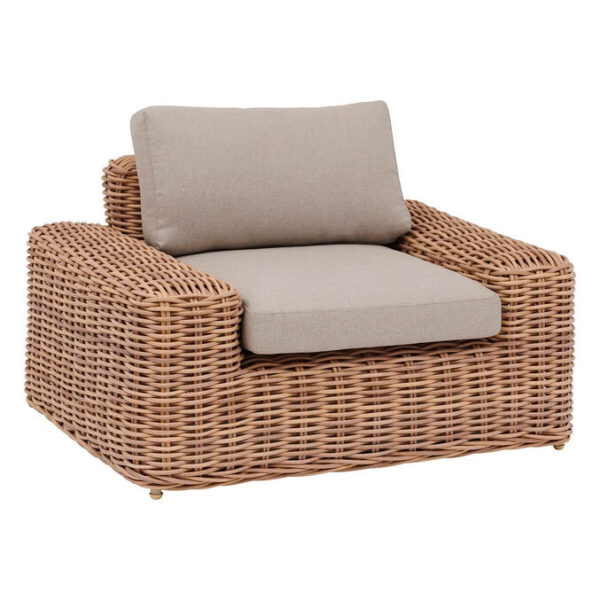 Fauteuil de salon de jardin SAVINIA Tahini – Image 2