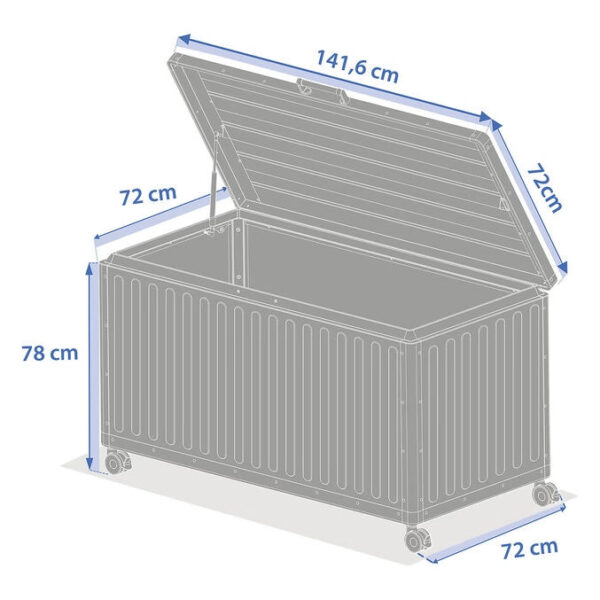Coffre de rangement 670L EDENIO Argile – Image 6