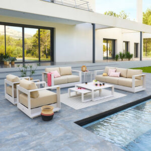 Salon de jardin 7 personnes ALLURE Avoine