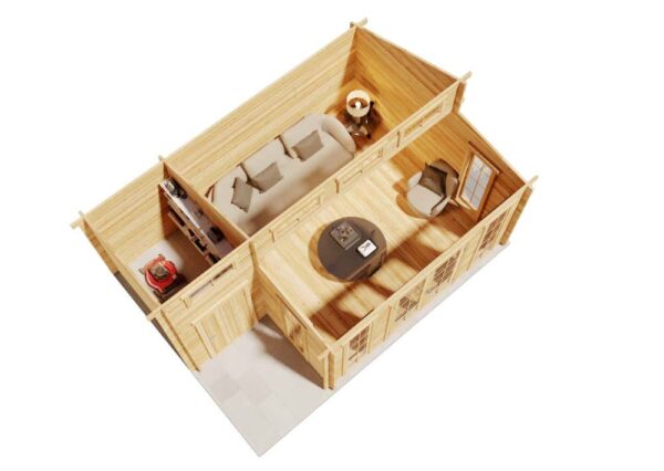 Chalet de jardin Landes ISO avec annexe – Image 2
