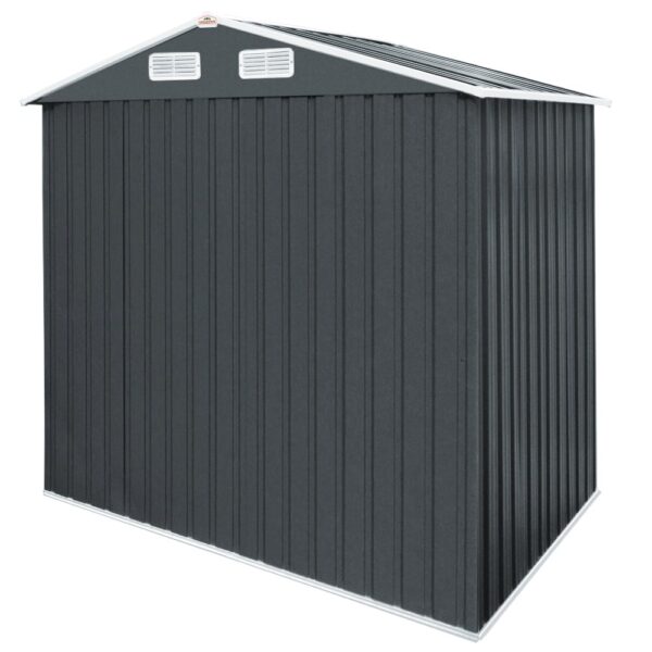 Abri de jardin en métal gris 257x205x177cm – Neuf – DESTOCKAGE – Image 9